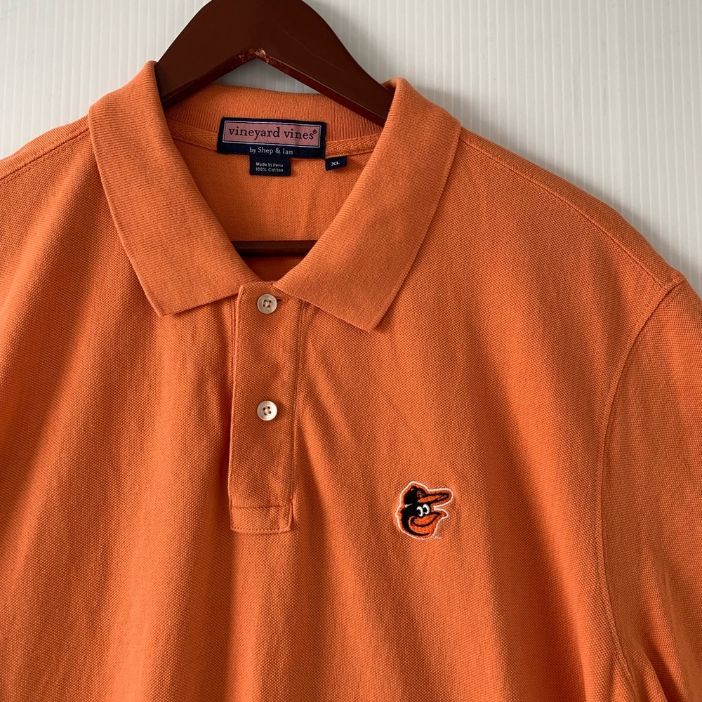 Orange Vineyard Vines Orioles Polo Men’s XL